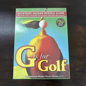 Mystery Jigsaw Puzzle Game #7105 G is For Golf MADE IN USA TDC Games New Sealed - Picture 1 of 9