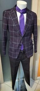 CUTTER JACKET SIZE 48 WINDOW + LARDINI PANTS + TIE - MEN'S DRESS - Picture 1 of 8