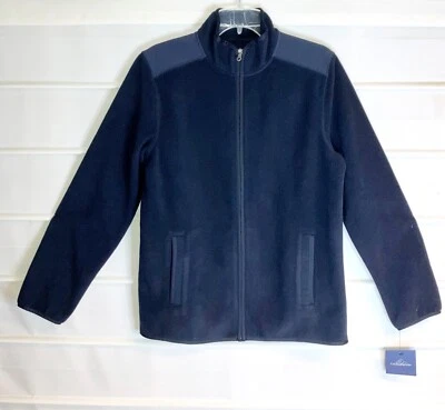 Croft & Barrow Navy Blue Fleece Zip Front Long Sleeve Jacket Small NWTS! - Image 1 of 4