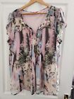 Ladies Together Pastel Layered Floaty Blouse Top Size 22