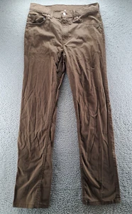 VINTAGE Levis 752 Pants Mens 34x34 Brown Straight Leg Trousers Mid Rise Casual - Picture 1 of 12
