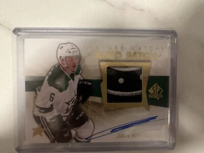2016-17 UD SP AUTHENTIC JULIUS HONKA FUTURE WATCH AUTO PATCH /100 - Image 1 of 2