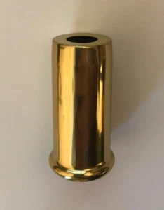 New Solid Brass Lamp Spacer Neck, 1/8IP(3/8") Slip, 2" Ht. Polished & Lacq LS160 - Picture 1 of 3