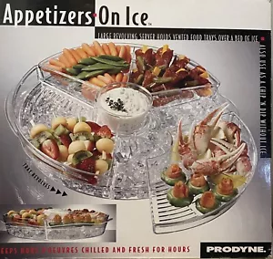 Prodyne Appetizers On Ice ! & REVOLVES ! " SHRIMP to VEGGIES to CHIPS 16" - Picture 1 of 6
