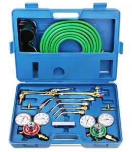 Stark USA Oxygen Acetylene Welder Tool Kit w/ (4) Nozzles Cutting Torch 15' ft - Picture 1 of 5