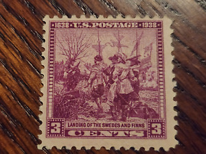 US Scott 836 MNH 3c 1938 Swedes-Finns Issue M&S Estate Collection SM7745