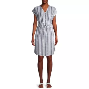 Abito Camicia Time and True Woven vita CINCH, Multi, XXL (20) - Foto 1 di 6