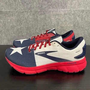 Scarpe Brooks Trace 2 Run Donna 11 Bianco Rosso Blu Maglia Collezione Texas - Foto 1 di 10
