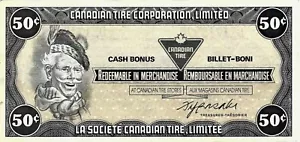 Canadian Tire Money 50c - 1985 - Picture 1 of 2