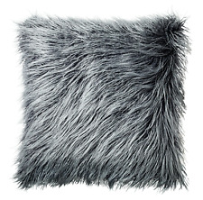 Ikea HILDALI Cushion Cover Gray/Faux Fur 20x20"  NEW