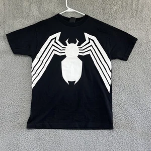 VINTAGE Marvel Mad Engine Shirt Mens Black White Venom Logo Spiderman Comics - Picture 1 of 9