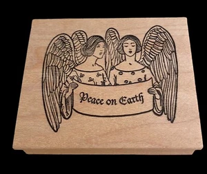 Peace On Earth Angel Stamp By Past Time Stamps Mounted Stamp - Picture 1 of 9