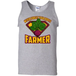 Never Forget Your Roots Farmer Tank Top - Picture 1 of 6