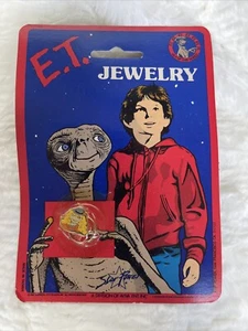 E.T. Extra-Terrestrial Jewelry Ring ET Face/ Wig - SEALED on Card Vintage 1982 - Picture 1 of 1