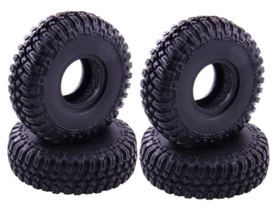 Realistic Rubber Tires (4-Pack) for Axial 1/24 SCX24 Rock Crawler (O.D.=54mm) - Image 1 of 4