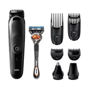 Braun MGK5260 Trimmer 8-in-1 Styling Kit Precise Face Hair Beard Clipper For Men - Picture 1 of 11