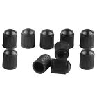 10x Plastic Car Bicycle Tire Valve Caps Dome Shape Valve Air Caps with Seal Ring