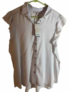 NWT Casa Cabana Womens Button Down Shirt Sz Large - Imagen 1 de 4
