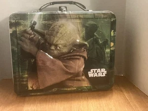 Star Wars Yoda Jedi Master Metal Lunchbox 2010 Embossed Tin Box Co - Picture 1 of 4