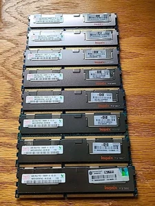 64GB ( 8 x 8GB) Hynix HMT31GR7BFR4C-H9 8GB PC3-10600 DDR3 SERVER RAM. FAST SHIP - Picture 1 of 3