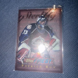 1995-96 Topps Finest Patrick Roy Sterling Karte #145 Hall of Fame Avalanche EX/MT - Bild 1 von 4