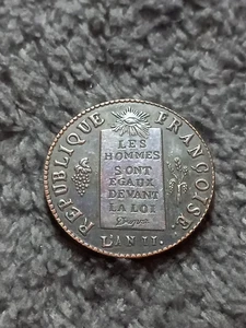 Coin 1/2 sol 1793 First Republic of France - Picture 1 of 4