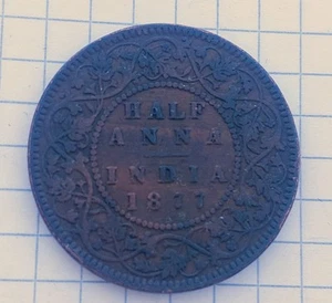 Half Anna 1877 Indian - Bild 1 von 2