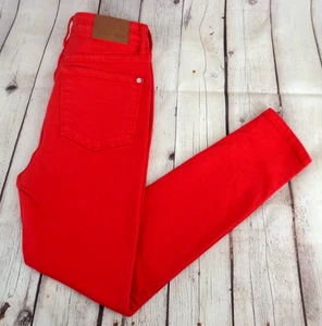 JUDY BLUE Women's Garmet Dyed Fire Engine Red Control Top Jeans SIZE 5/27 - Picture 1 of 10