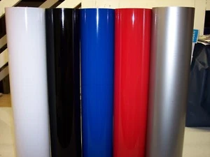 LETRERO VINILO 24": 5 rollos@ 10' ea. Color (50' en total) Hecho en EE. UU. - Imagen 1 de 1