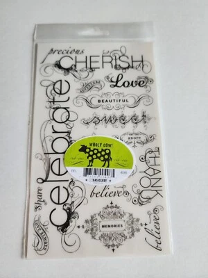 Transferencias Wholly Cow Basic Gris Frotado - Palabras Amor Familia + RETIRADO # 27 Foto 1 de 4