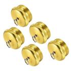 23mm Dia Fishing Rod End Cup, 5Pcs Copper Plated Protector for Rod Repairing