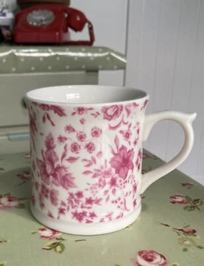 Whittard Of Chelsea ~ Taza Floral Victoria Chintz Rosa Blanca ~ Nueva RARA - Imagen 1 de 5