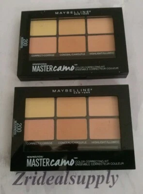 KIT CORRECTOR DE COLOR MAYBELLINE MASTER CAMUFLAJE 200 PAQUETE MEDIANO DE 2 Foto 1 de 2