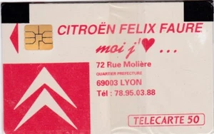 RARE TELECARTE 50. NEUVE. SOUS BLISTER SCELLE. CITROEN FELIX FAURE. 08 / 91.CARD - Picture 1 of 2