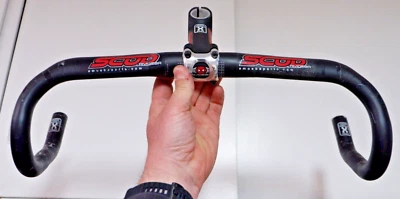 AMOEBA SCUD Rennlenker Lenker + Vorbau Set handlebar Stem 44cm c-c 115mm - Bild 1 von 4