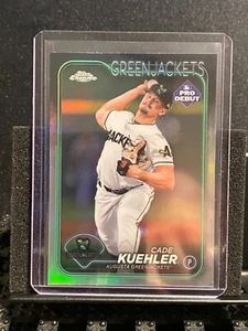 Cade Kuehler 2024 Topps Pro debut refractor cromado - Greenjackets/Braves - Imagen 1 de 2
