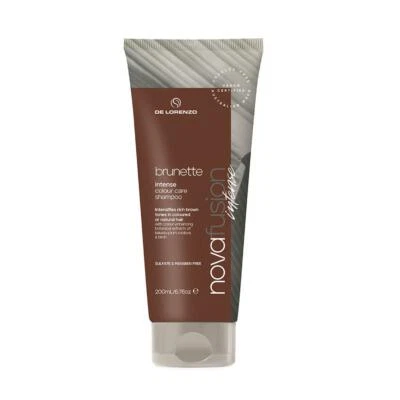 De Lorenzo NovaFusion Intense Brunette Colour Care Shampoo 200ml DeLorenzo brown - Image 1 of 4