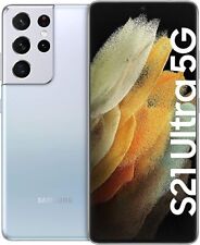 Samsung Galaxy S21 Ultra 5G G998U1 128GB SILVER UNLOCKED Smartphone -EXCELLENT-