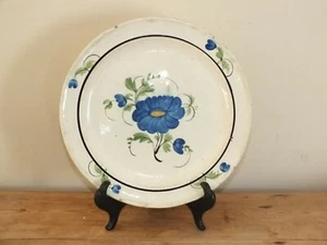 Assiette ancienne Forges les eaux ou Aumale décor floral - Imagen 1 de 5