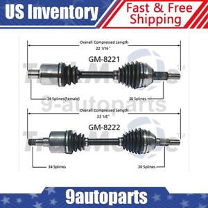 For 2006 2007 Chevrolet Malibu Set of 2 Front CV Axle Shaft CV Joint Assembly