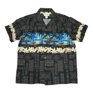 Vintage Bishop St Apparel Hawaiian Collection geknöpftes Hemd Herren Large - Bild 1 von 6
