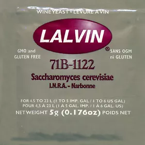 Lalvin 71B Wine Yeast, 5g - 10-Pack - Picture 1 of 1