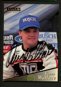 Kenny Wallace #93 signed autograph auto 1994 Traks  NASCAR Trading Card
