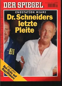 Der Spiegel Nr. 21 / 22. Mai 1995 -30 Geburtstag "Dr. Schneiders letzte Pleite" - Bild 1 von 1