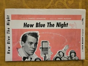 VINTAGE SHEET MUSIC ORCHESTRA 1944 How Blue the Night by Jimmy McHugh - Picture 1 of 8