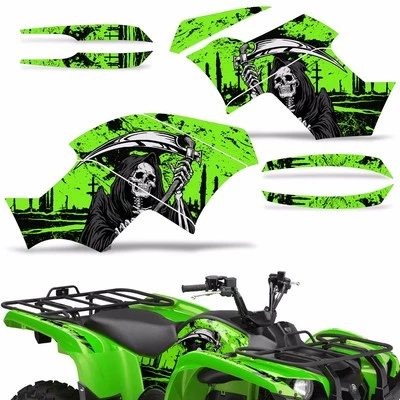 ATV Graphics Decal Sticker Kit For Yamaha Grizzly 550 700 2007-2014 REAPER G - Image 1 of 3