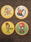 Lot Of 4 Sonic The Hedgehog Pogs