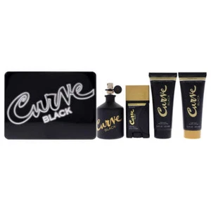 Curve Black by Liz Claiborne for Men - 4 Pc Gift Set 4.2oz EDC Spray, 3.4oz A... - Picture 1 of 1