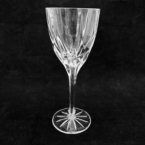 Mikasa Crystal Apollo Wine Glass Clear Cut Multi Sided Stem 7 5/8 - Picture 1 of 10