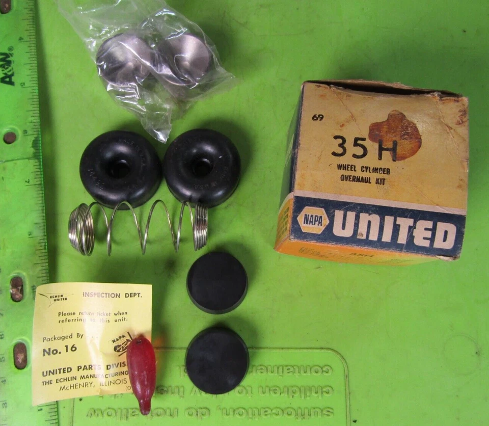 Kit de reparación de frenos p/n 35H NAPA United 1959-64 Ford Thunderbird 1956-1964 Lincoln Foto 1 de 4